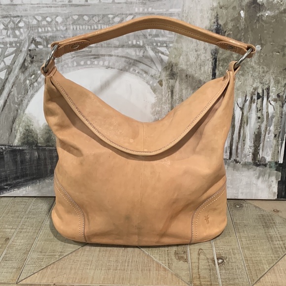 💗Frye Madison Leather Hobo Bag -Blush- Dusty-Rose - Picture 2 of 16